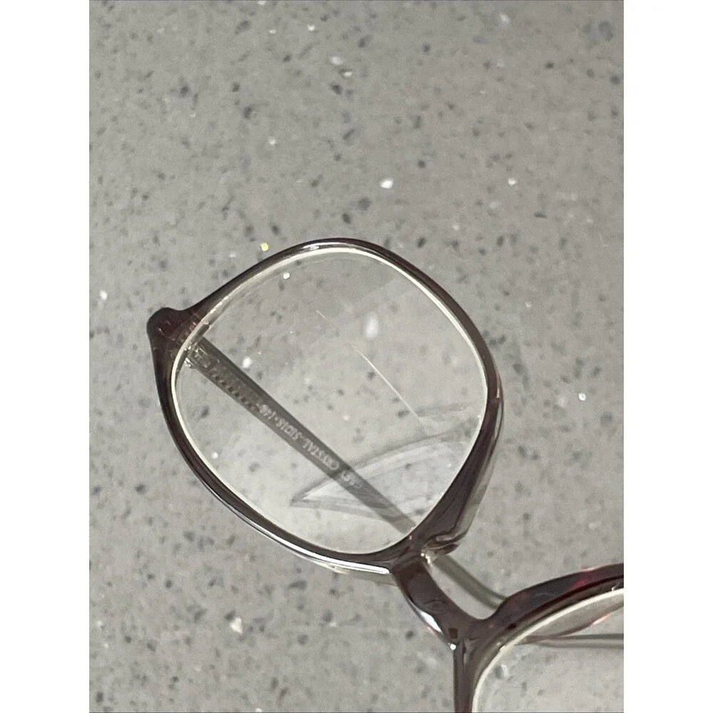 Gramercy Grey Crystal 51-18-140 Plastic Eyeglasses Frames ONLY full rim oval